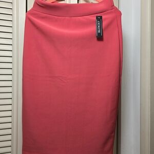 Elegant Pink Pencil Skirt by Essentials